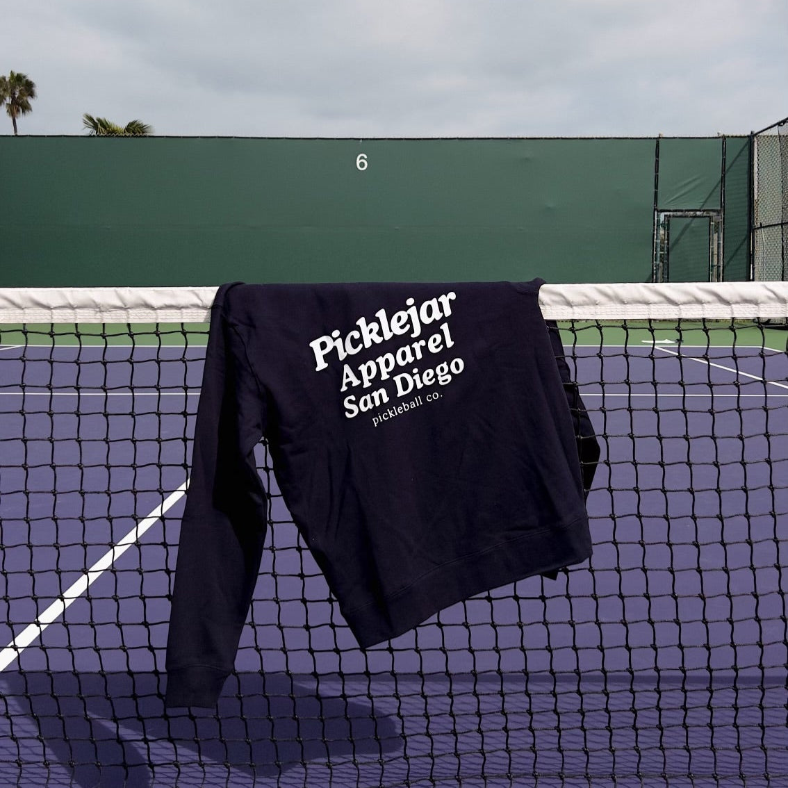 Navy Blue Picklejar Apparel Quarter-Zip Sweatshirt Pullover