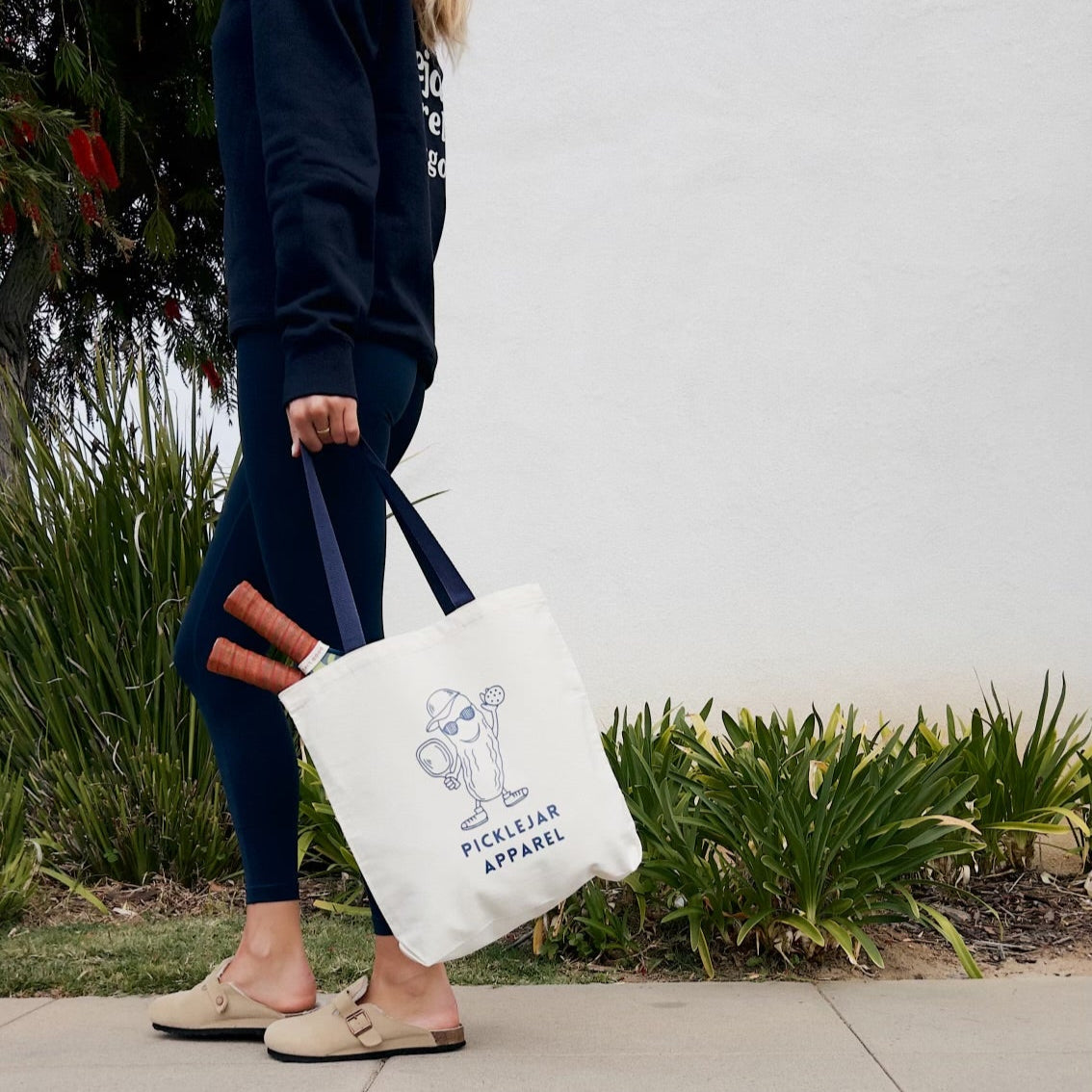 MR. PICKLE PICKLEBALL CANVAS TOTEBAG