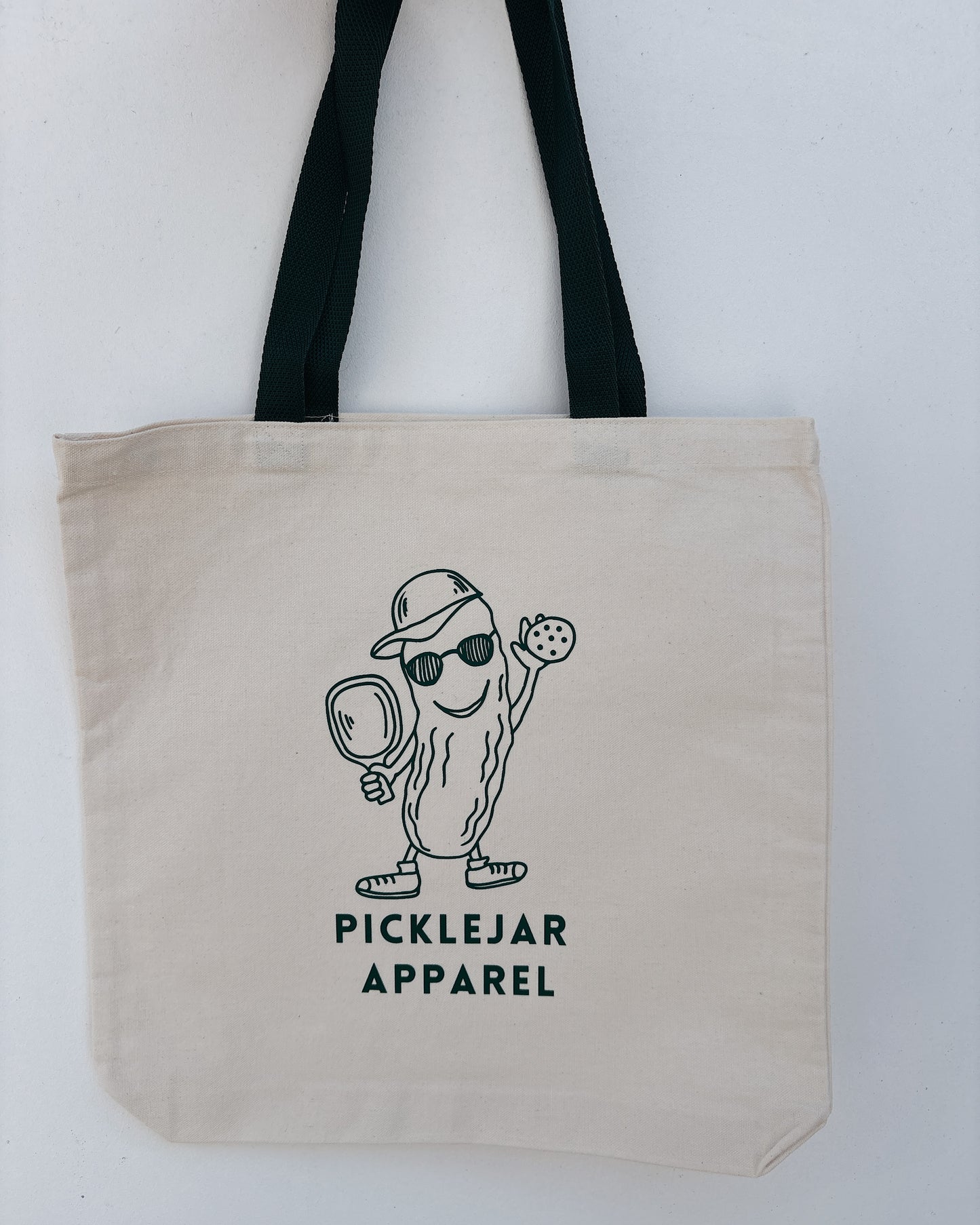 MR. PICKLE PICKLEBALL CANVAS TOTEBAG