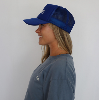 Let's Play Pickleball - Cobalt Blue Foam Trucker Hat